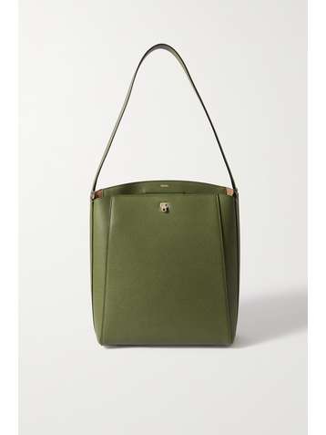 VALEXTRA Brera textured-leather shoulder bag