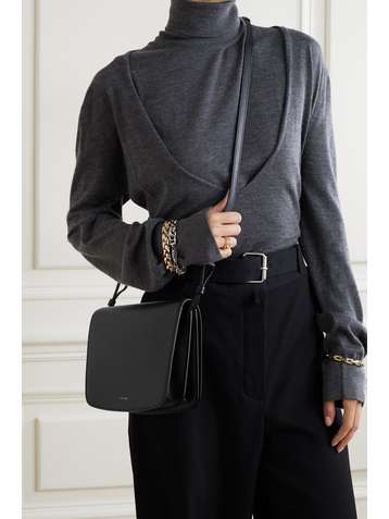 THE ROW Julien large leather shoulder bag