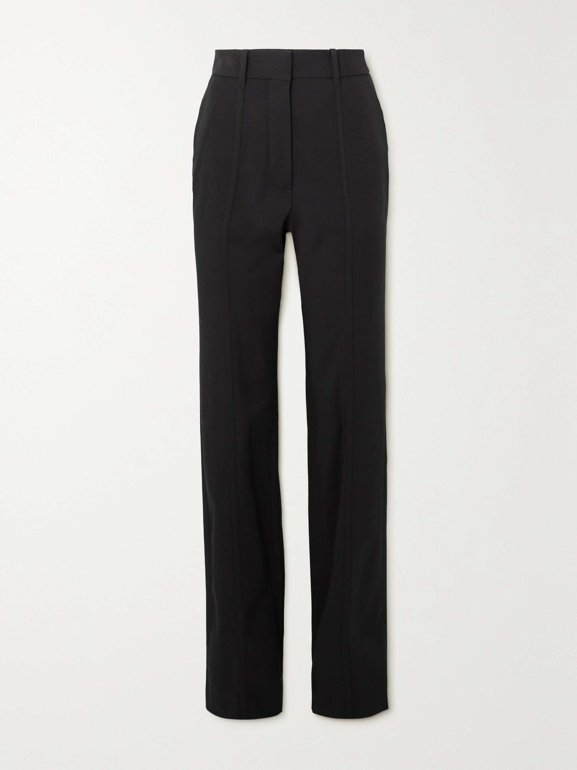 black slacks straight leg