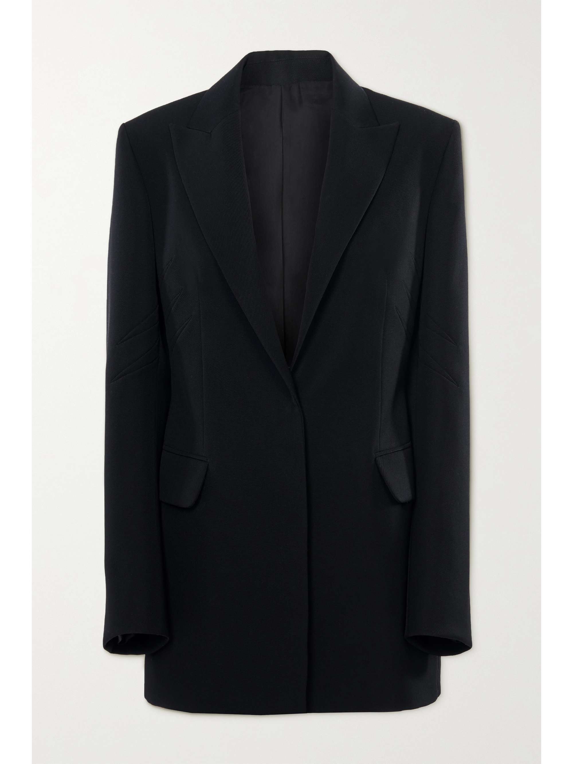 women's black wool blazer
