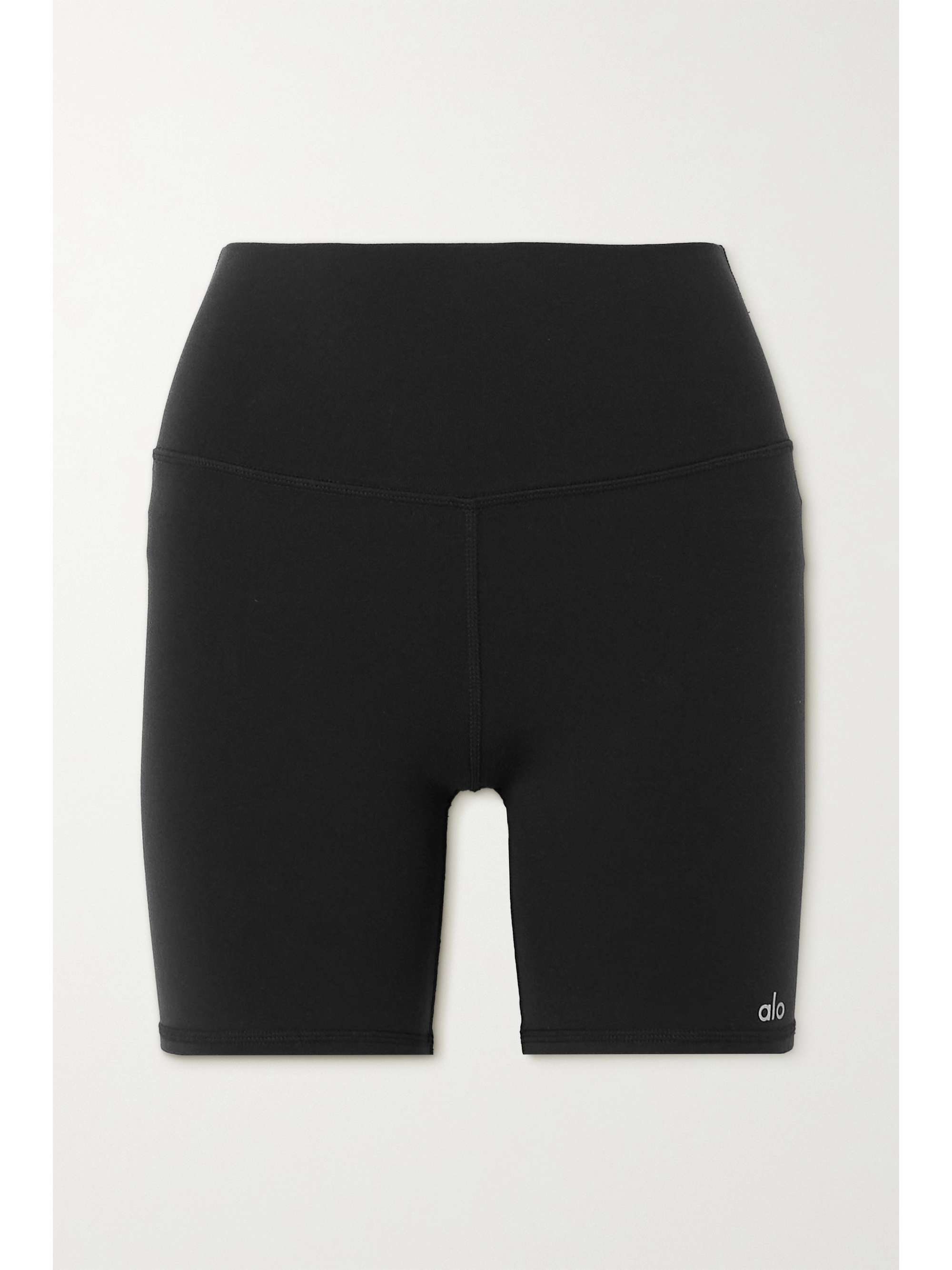 Black Stretch cycling shorts | ALO YOGA 