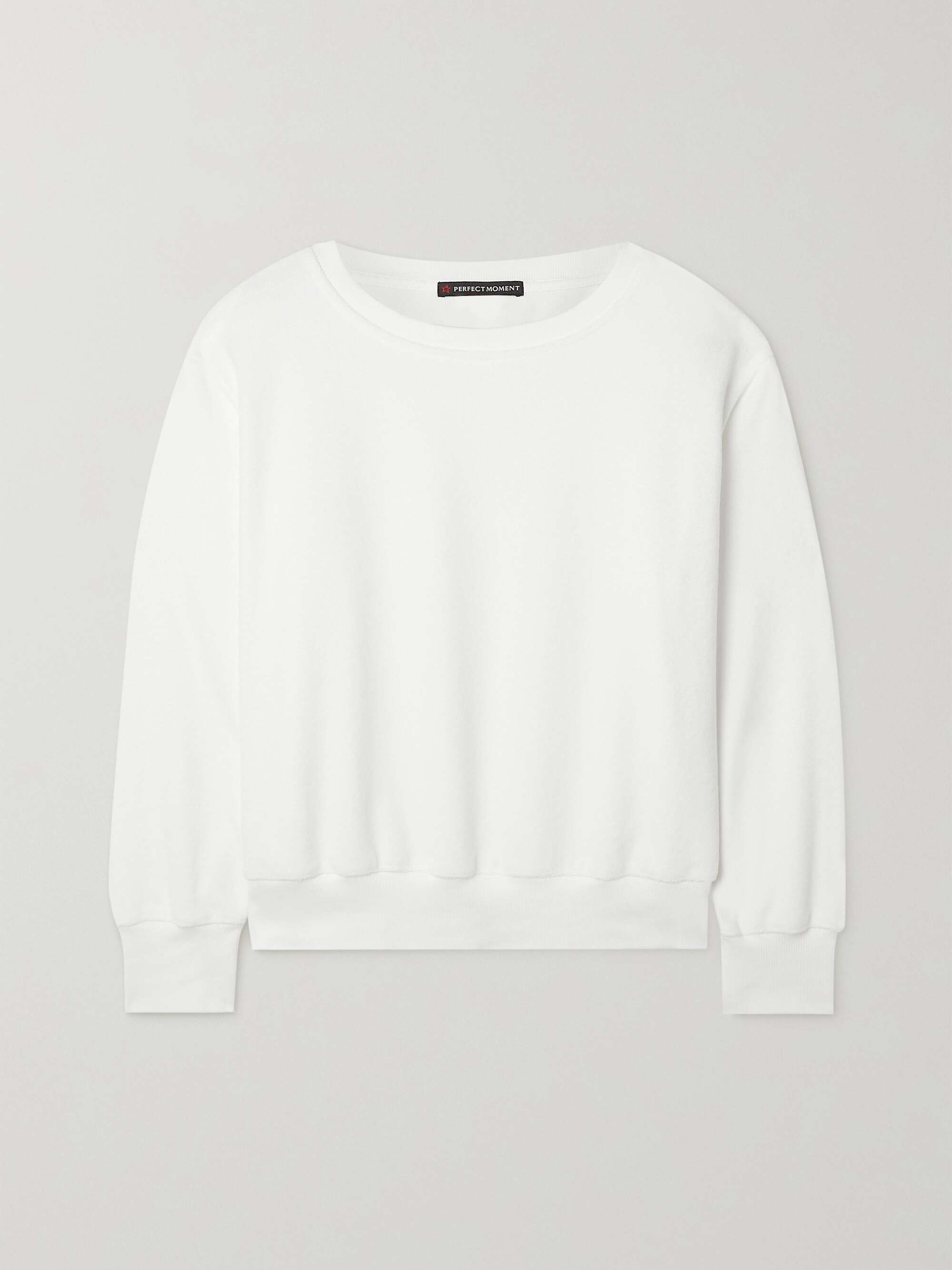 White Misty terry sweatshirt | PERFECT 