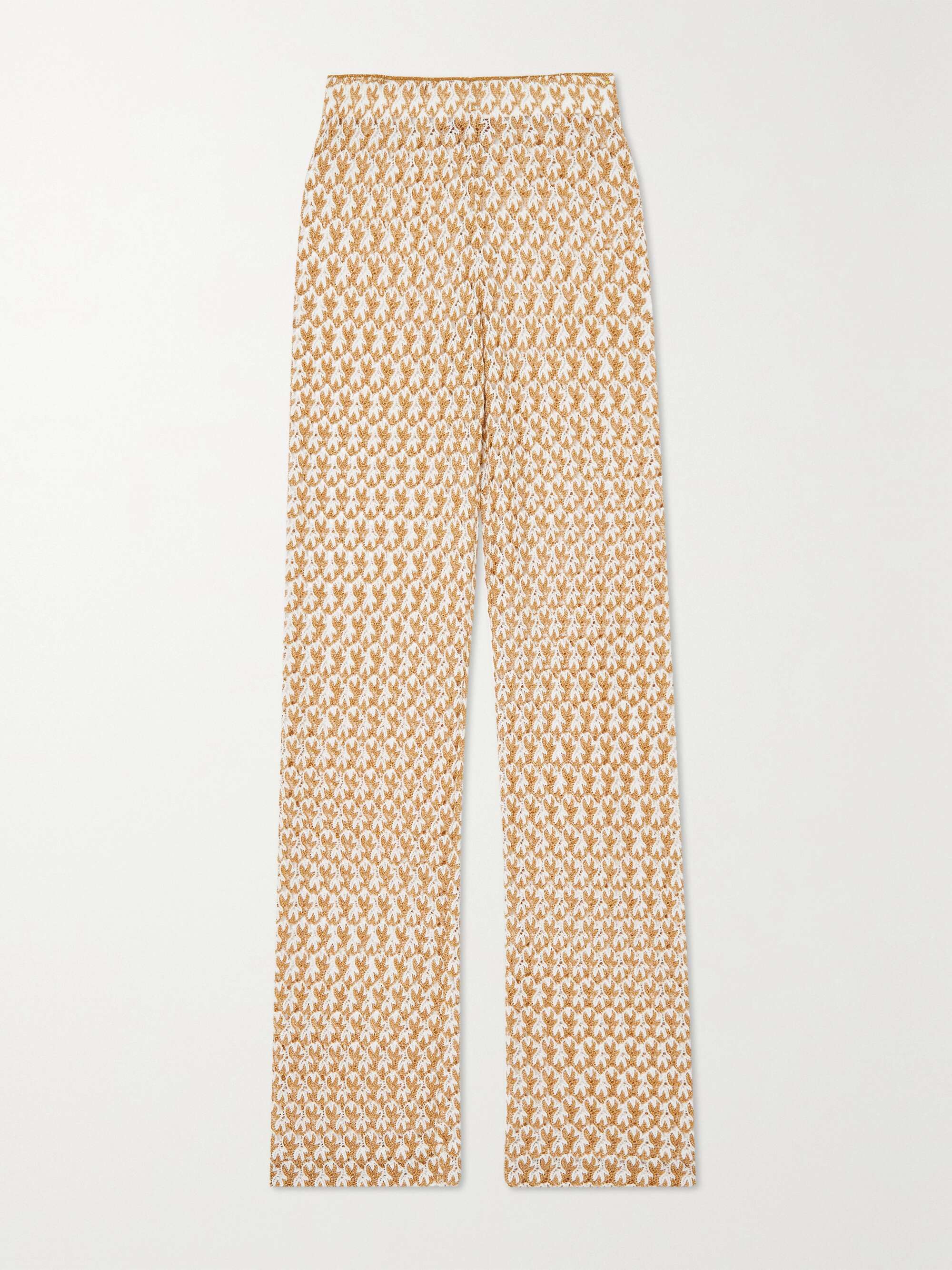 missoni crochet pants