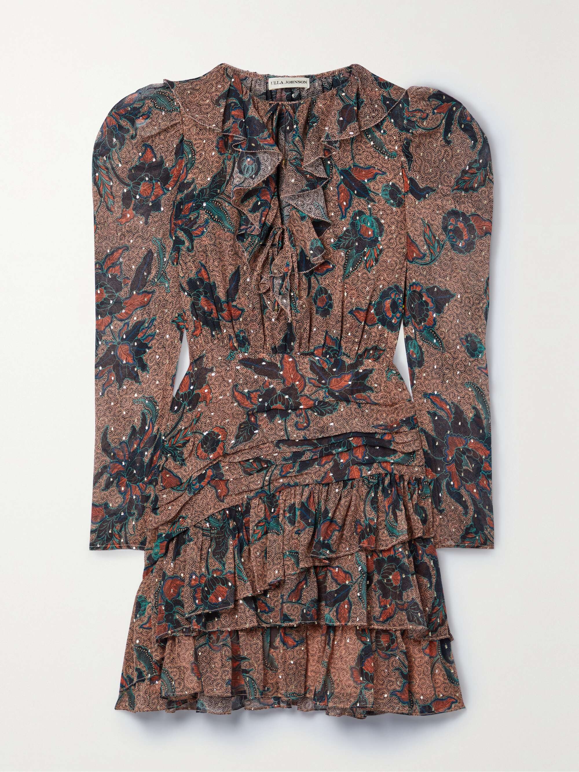 chiffon mini dress | ULLA JOHNSON 