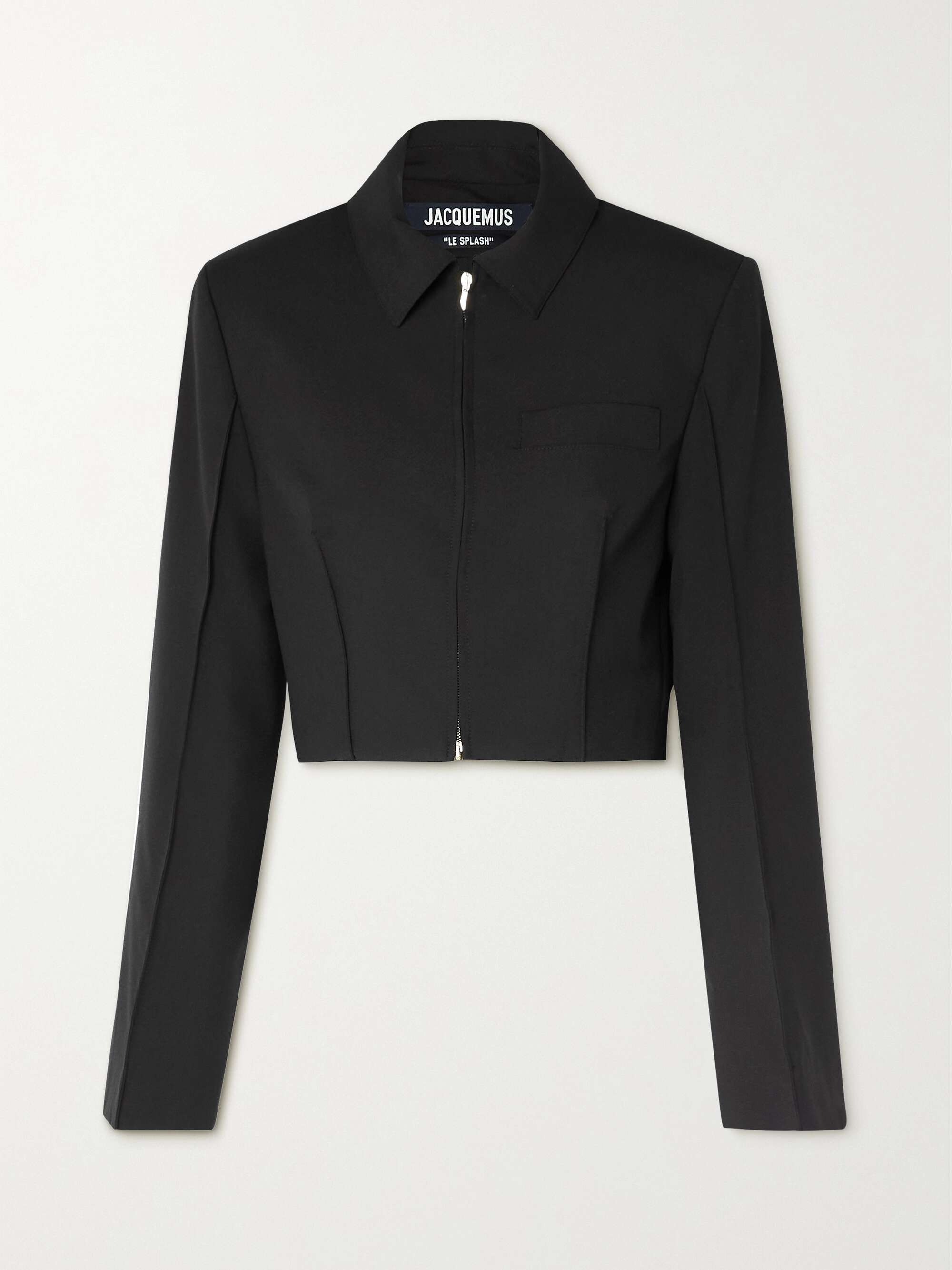Black Limao cropped wool jacket 