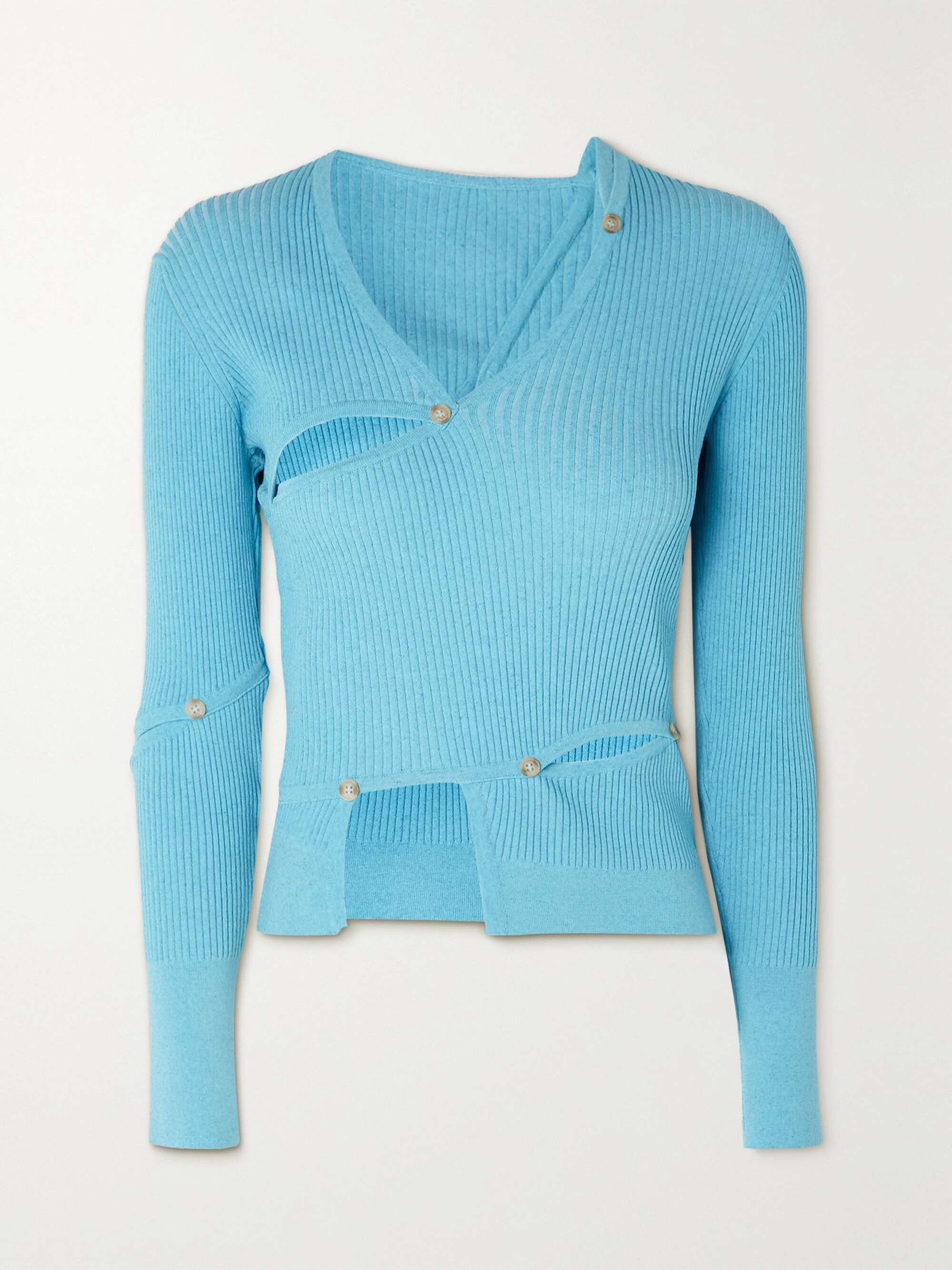 Turquoise Tordu asymmetric cutout 