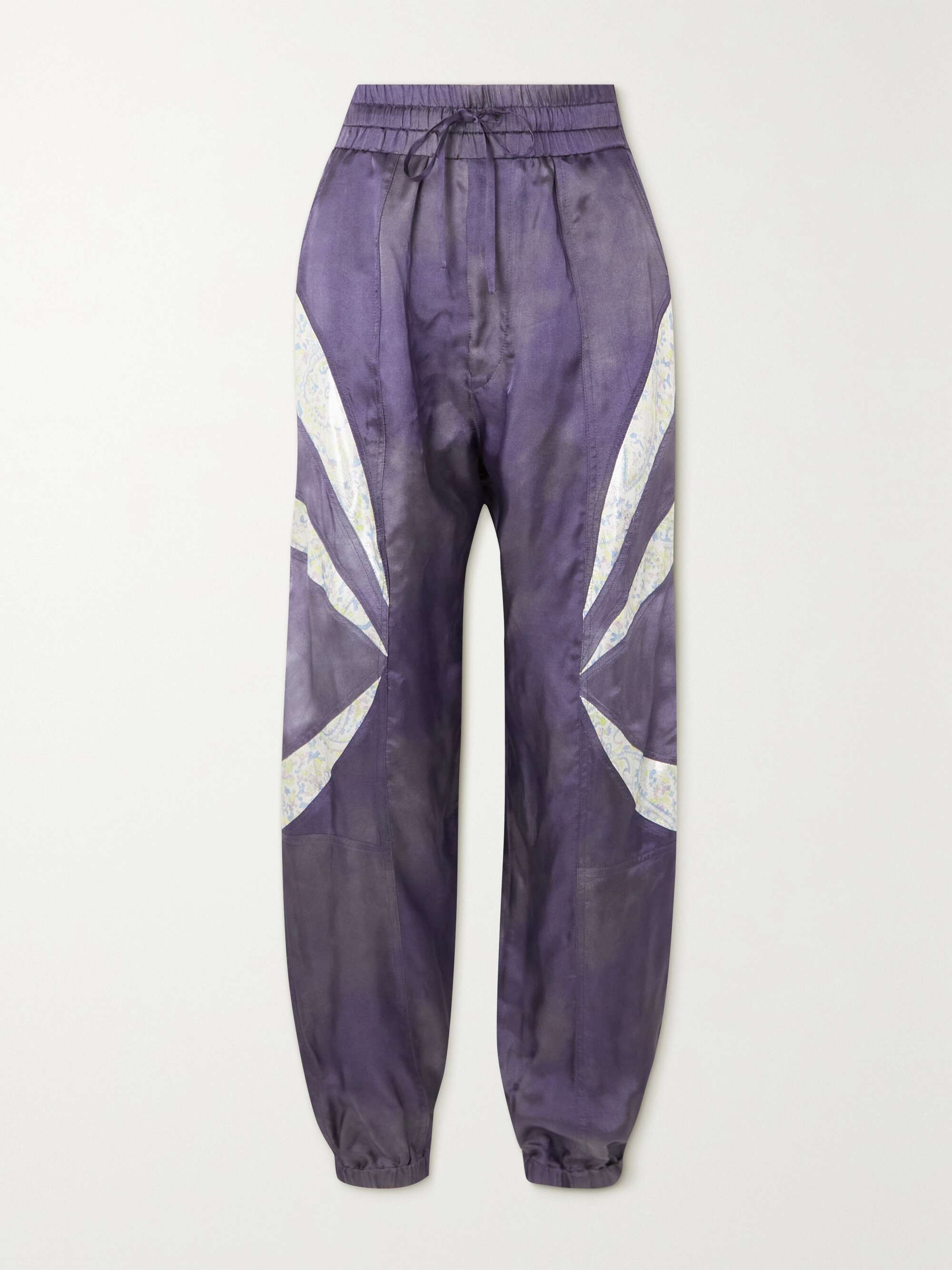 Midnight blue Brinley paneled satin 