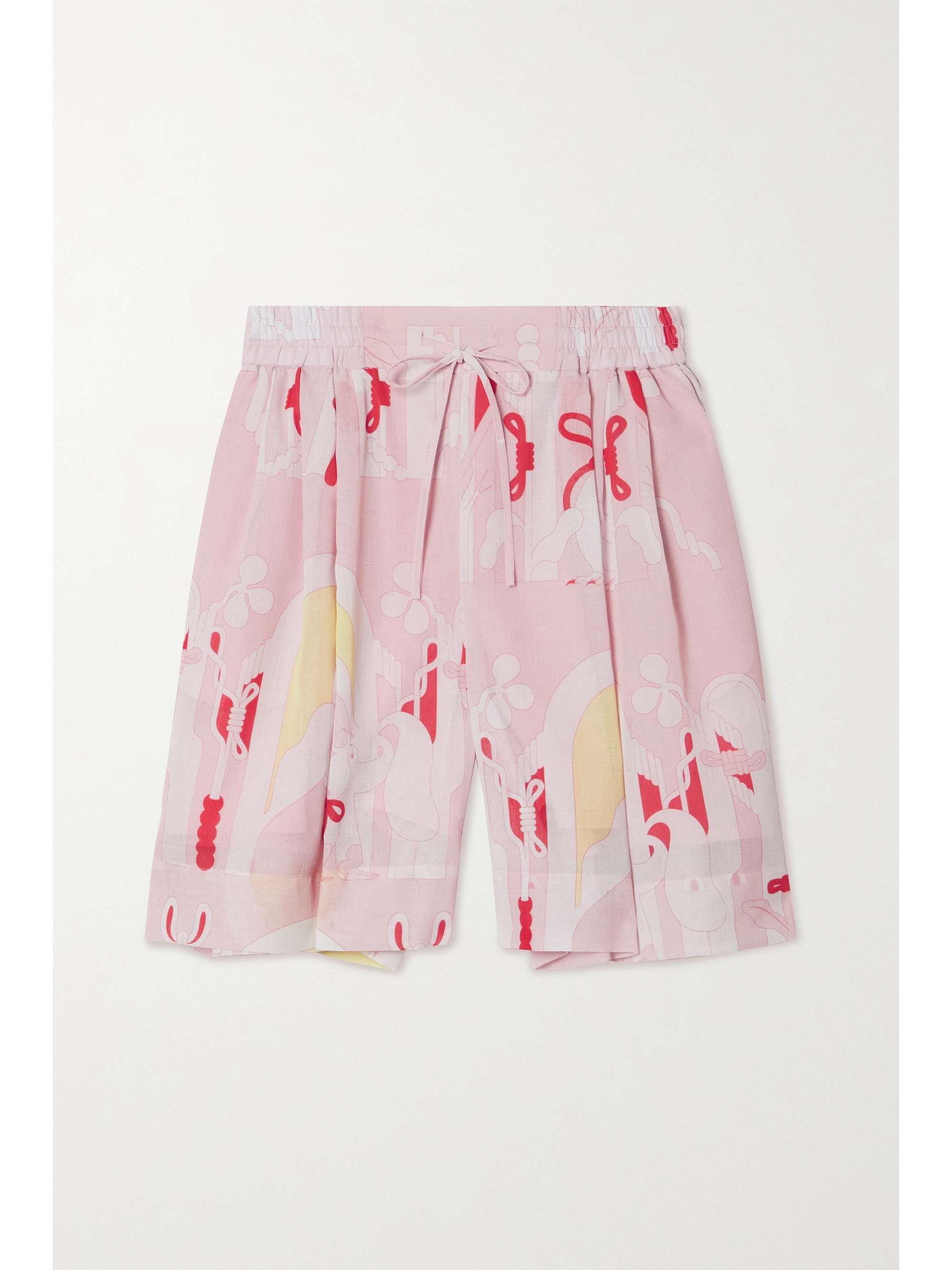Pink Printed voile shorts | MINJUKIM 