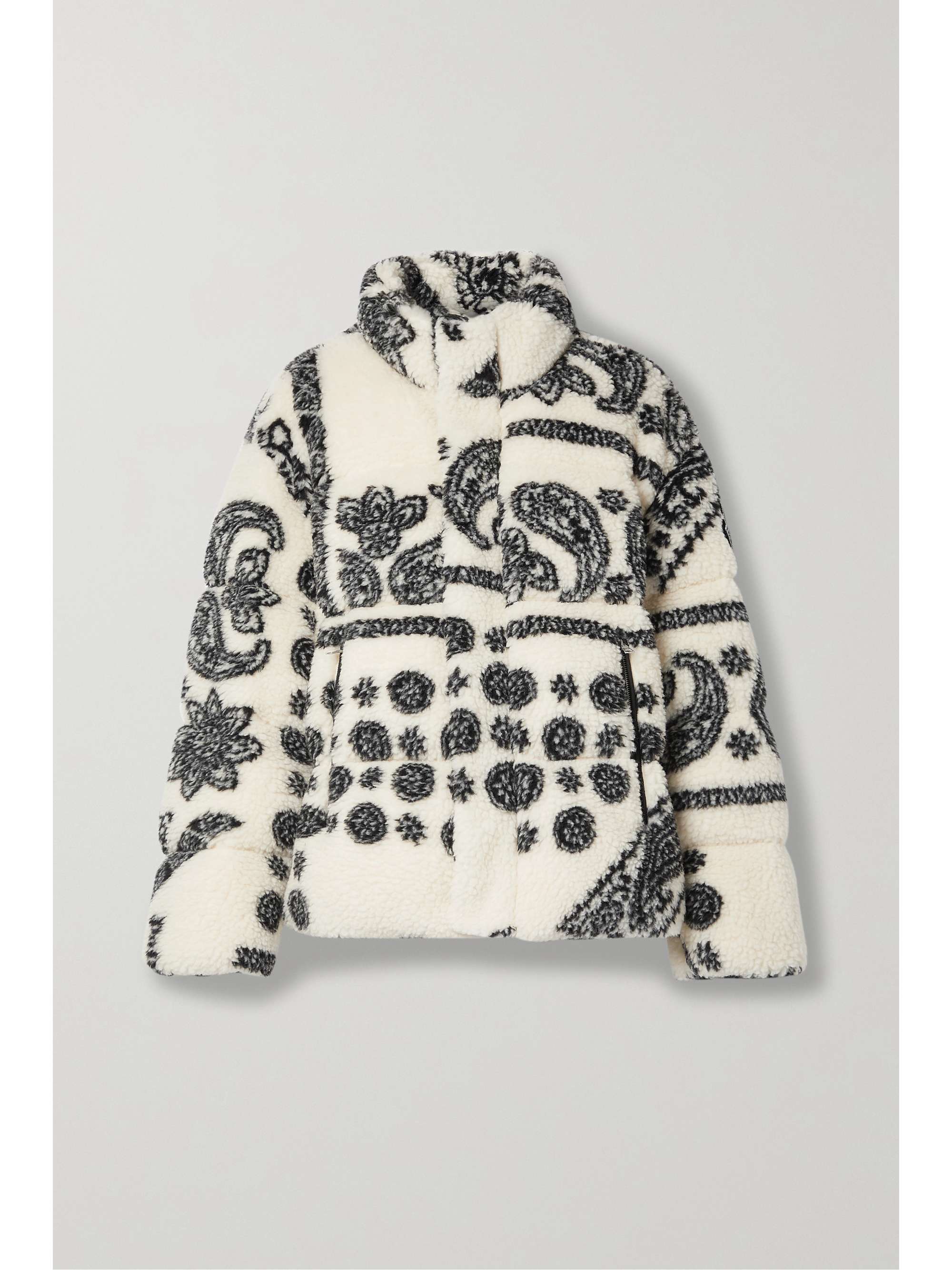 Moncler Genius - + 8 Palm Angels Baden Printed Fleece Down Jacket - Ivory - 00 - Net A Porter