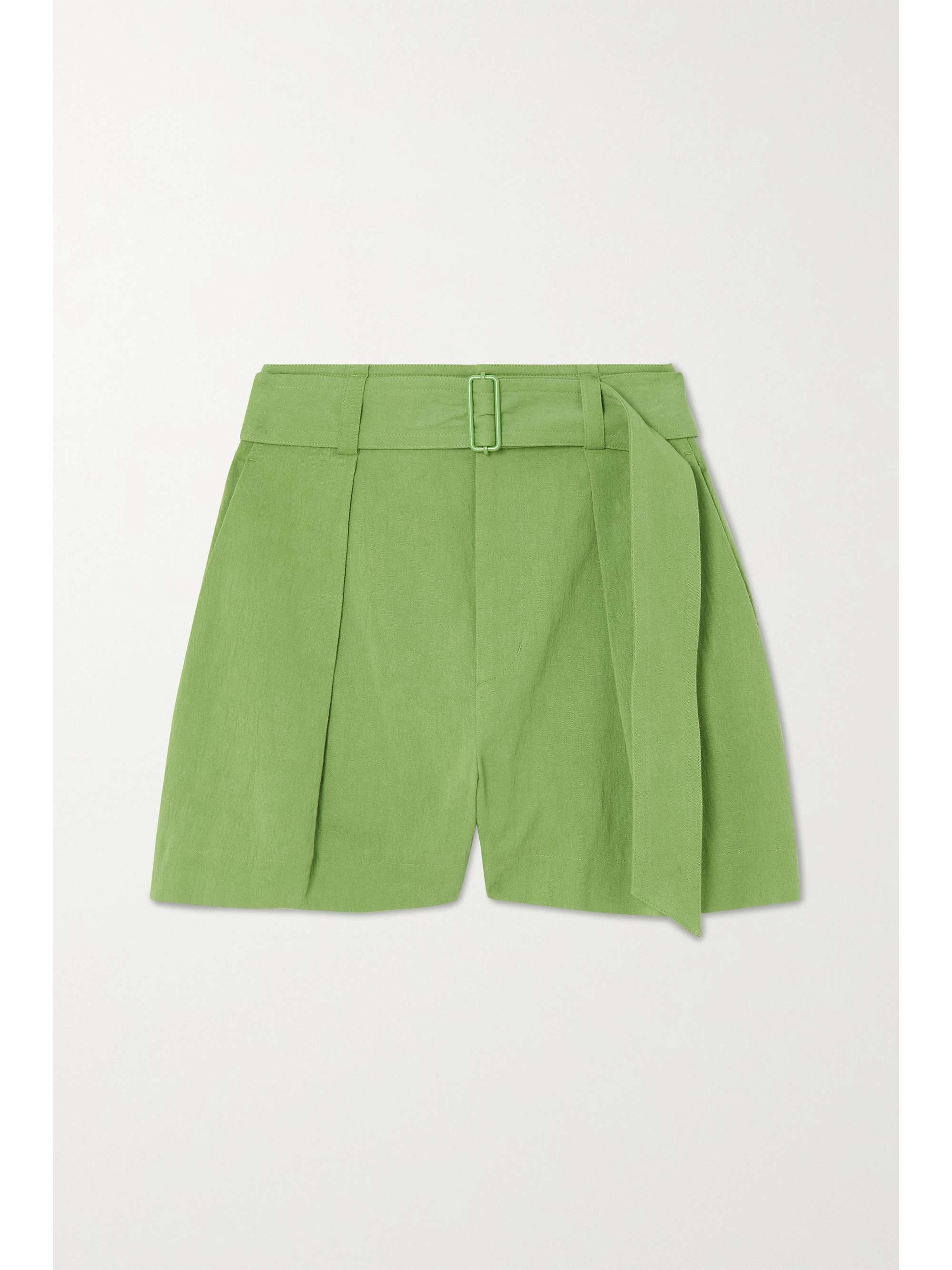 linen-blend twill shorts | VINCE 