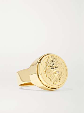 FOUNDRAE Strength 18-karat gold diamond ring