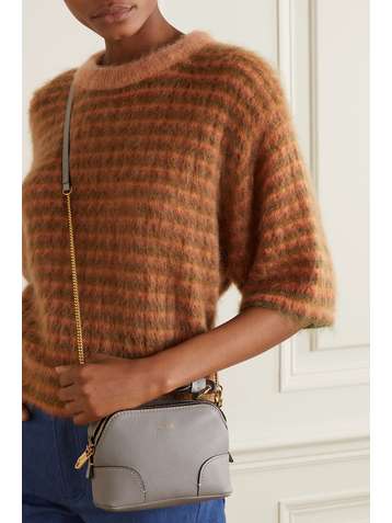 CHLOÉ Daria mini textured and smooth leather tote