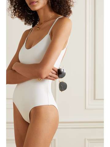 MATTEAU + NET SUSTAIN crinkled swimsuit