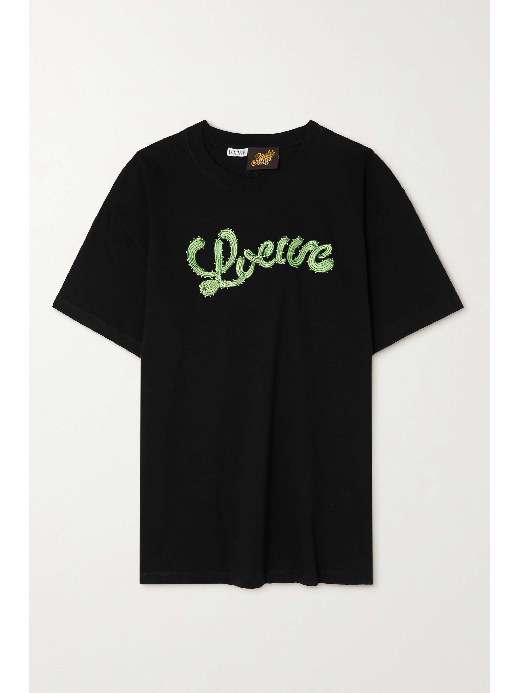 Paula's Ibiza embroidered cotton-jersey 