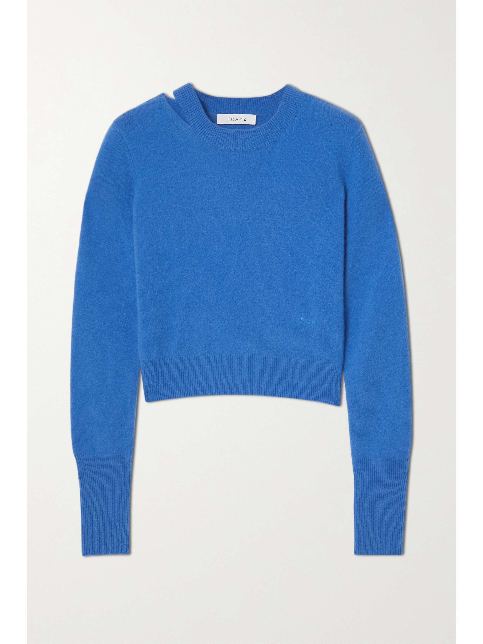 royal blue cropped sweater