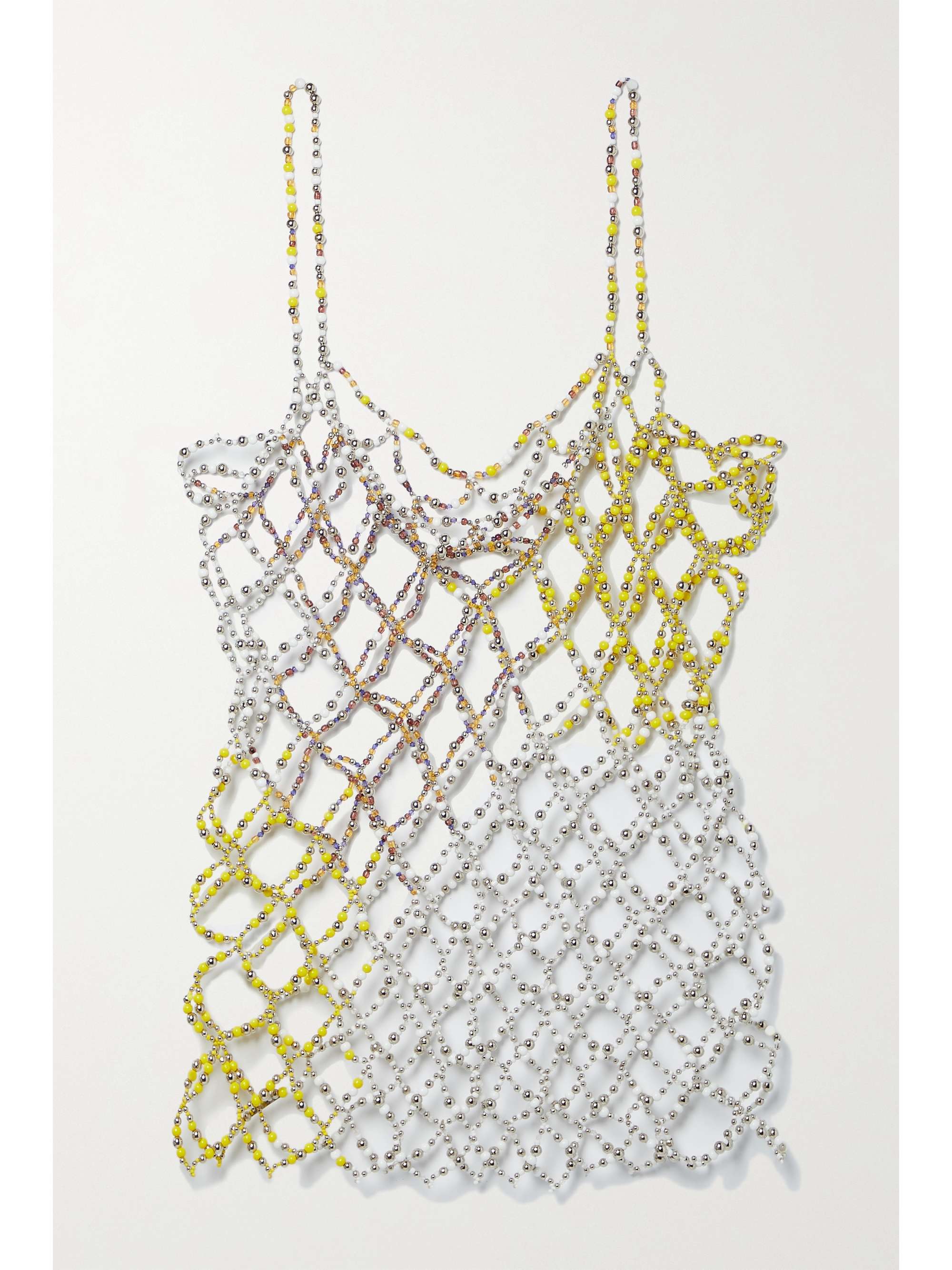 Yellow Beaded top | DRIES VAN NOTEN 