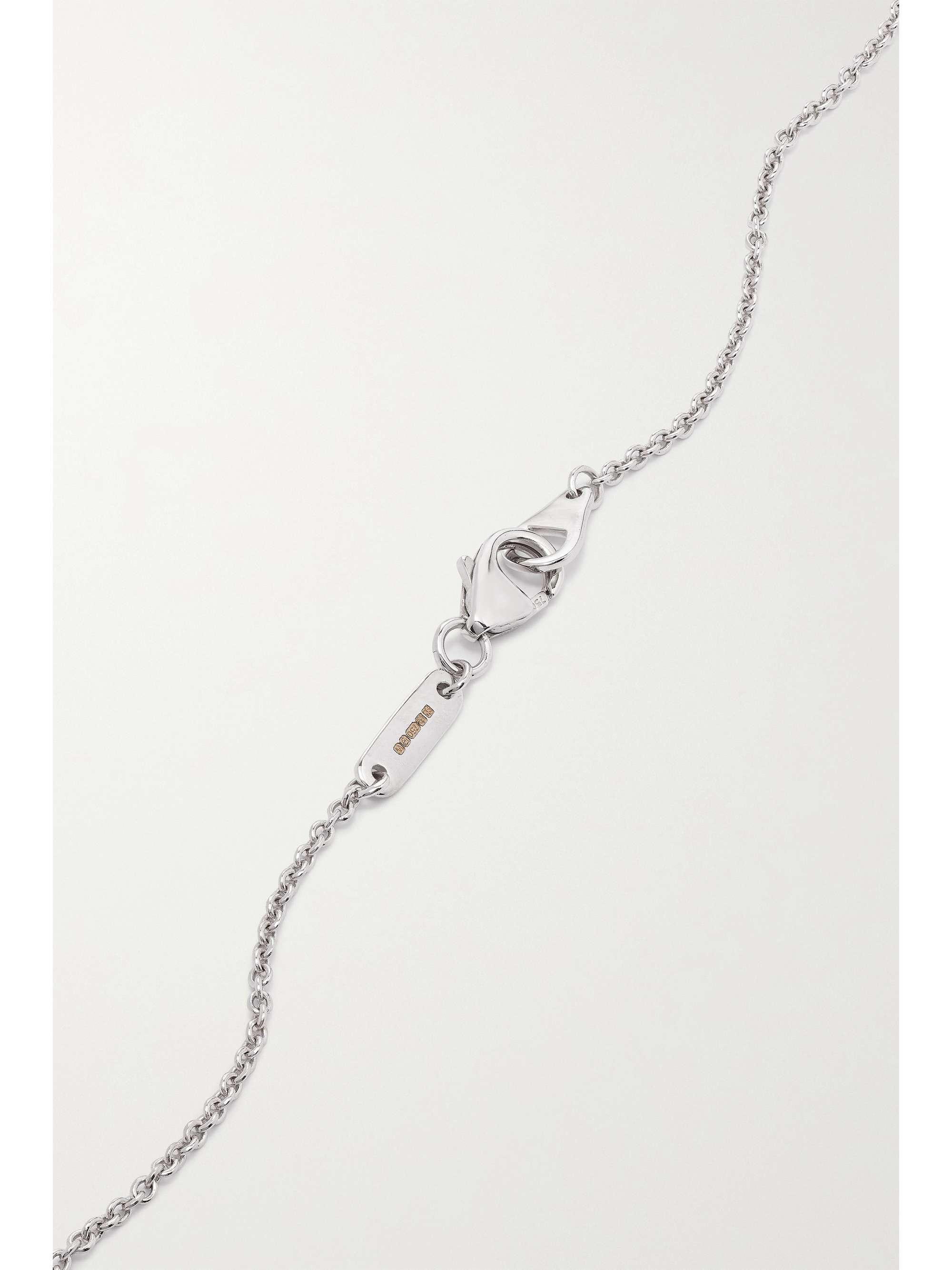GARRARD Wings Classic 18-karat white gold diamond necklace