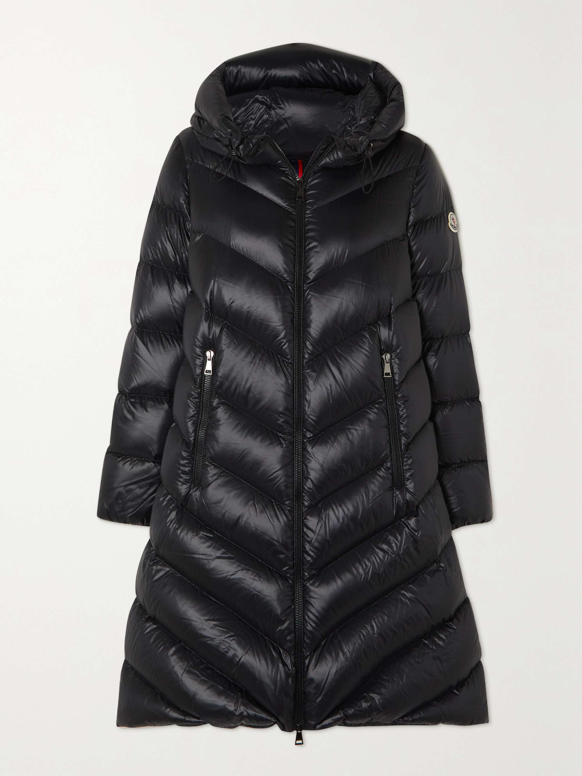 Black Cambales hooded quilted glossed 