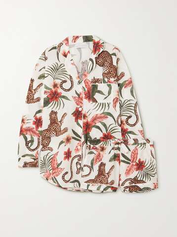 DESMOND & DEMPSEY Soleia Pyjama aus bedruckter Baumwolle