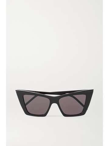 SAINT LAURENT Cat-eye acetate sunglasses