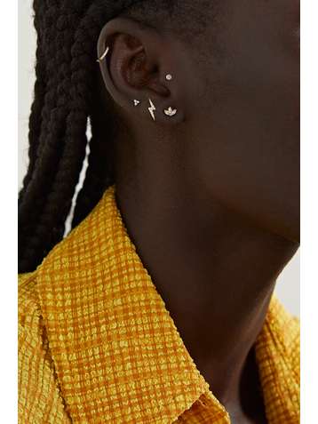 MARIA TASH Lotus 18-karat gold diamond earring