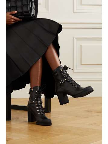 VALENTINO Valentino Garavani Rockstud 95 leather ankle boots