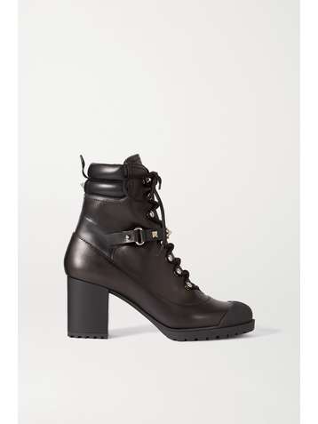 VALENTINO Valentino Garavani Rockstud 95 leather ankle boots
