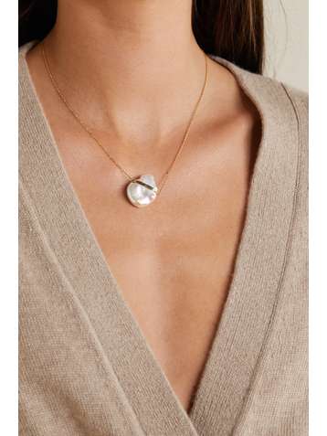 JIA JIA Collier en or 14 carats (585/1000) et perle