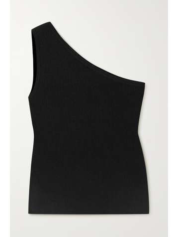 LISA YANG Diya one-shoulder ribbed cashmere top
