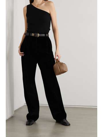 LISA YANG Diya one-shoulder ribbed cashmere top