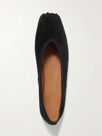 THE ROW Suede ballet flats