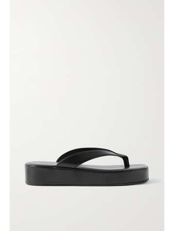 AMINA MUADDI Tongs plates-formes en cuir Johana