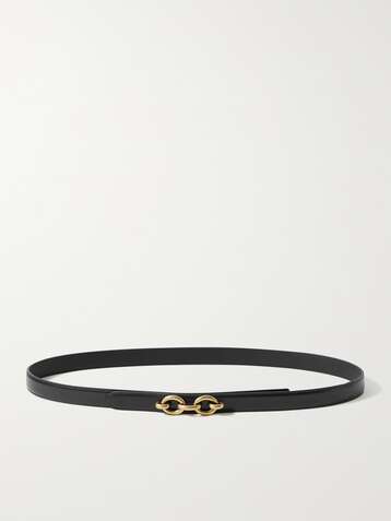 SAINT LAURENT Ceinture en cuir à chaîne