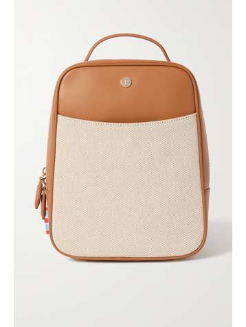 PARAVEL Cabana Rucksack aus Canvas und Leder mit gestreiften Ripsbandbesätzen