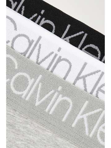 CALVIN KLEIN Body set of three stretch-cotton jersey thongs
