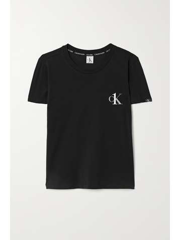 CALVIN KLEIN T-shirt en jersey de coton stretch imprimé CK One
