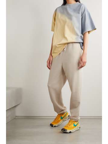 ACNE STUDIOS Appliquéd cotton-jersey track pants