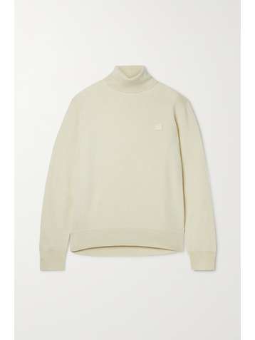 ACNE STUDIOS Appliquéd wool turtleneck sweater