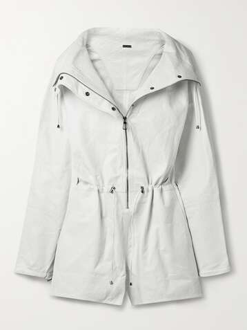 DODO BAR OR Combi-short en cuir effet autruche Kaya