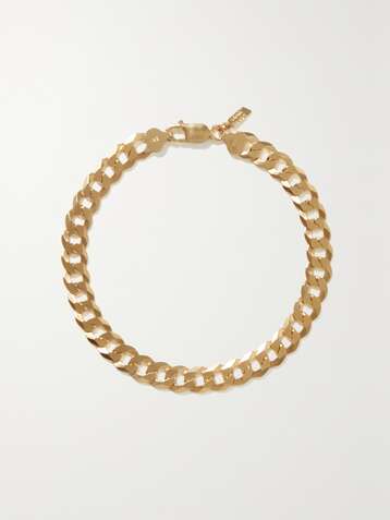 LOREN STEWART Gold-plated sterling silver anklet