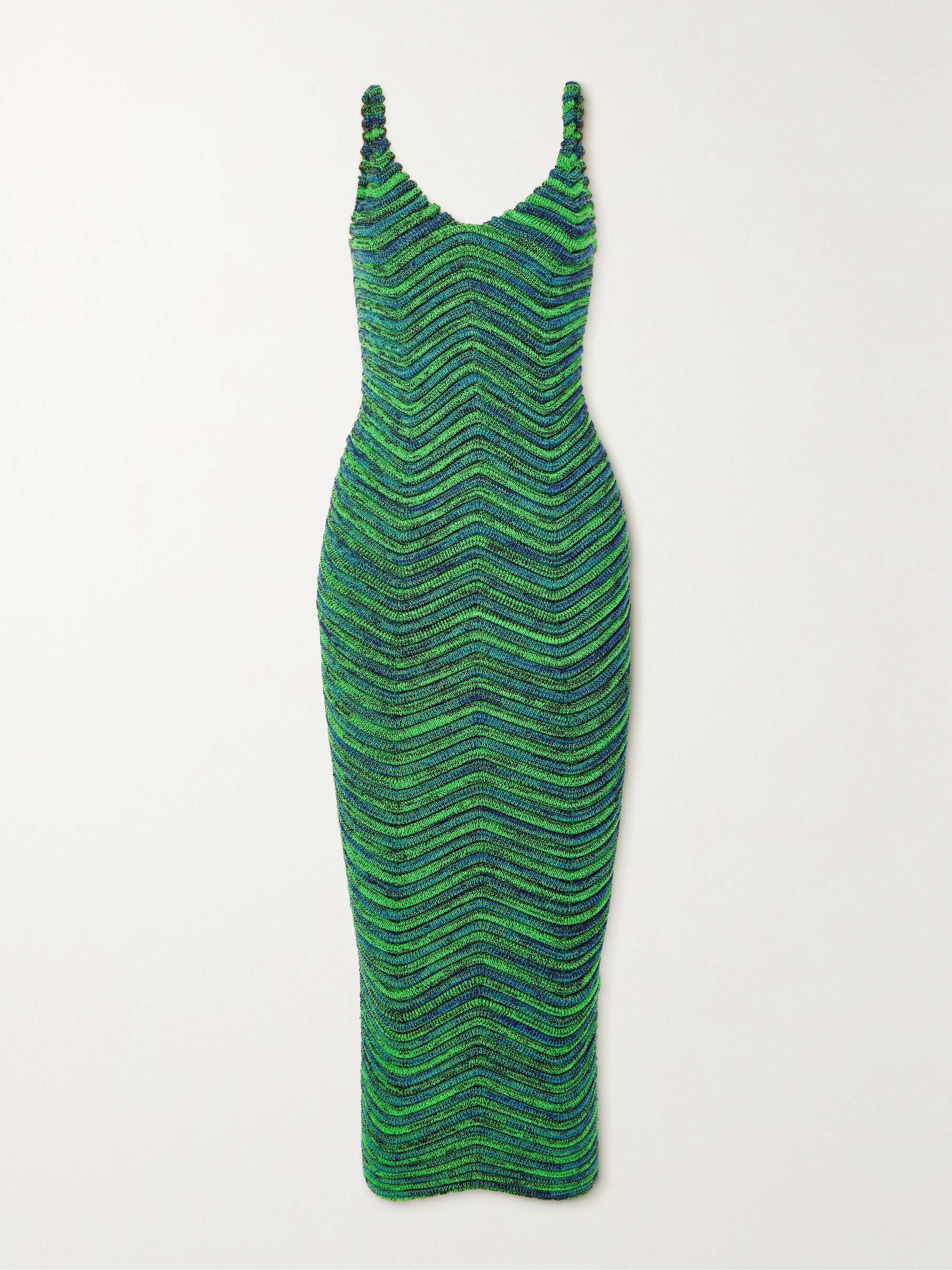 Emerald Body Curl ribbed stretch-knit 