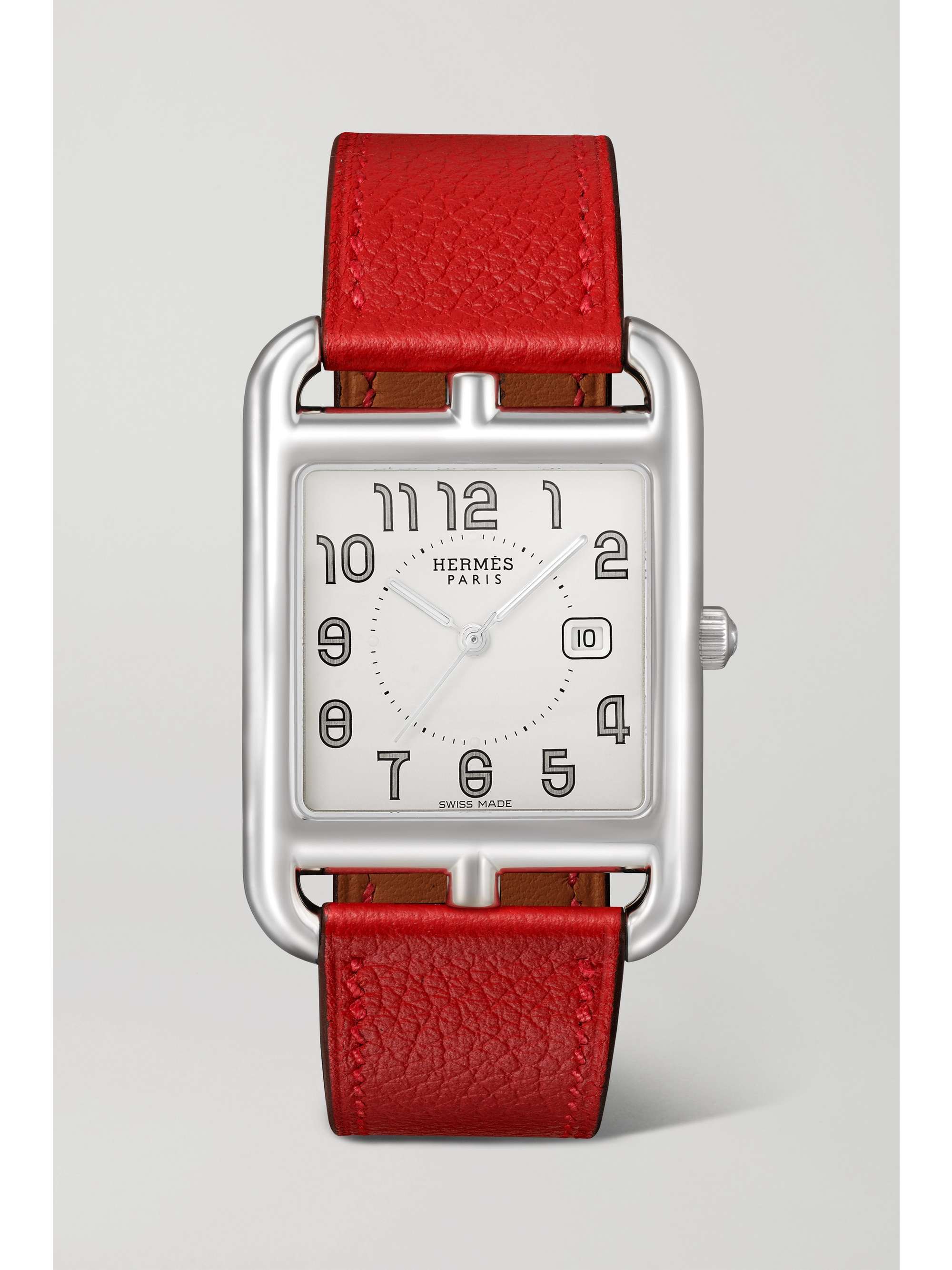 Cape Cod 37mm large stainless steel and leather watch