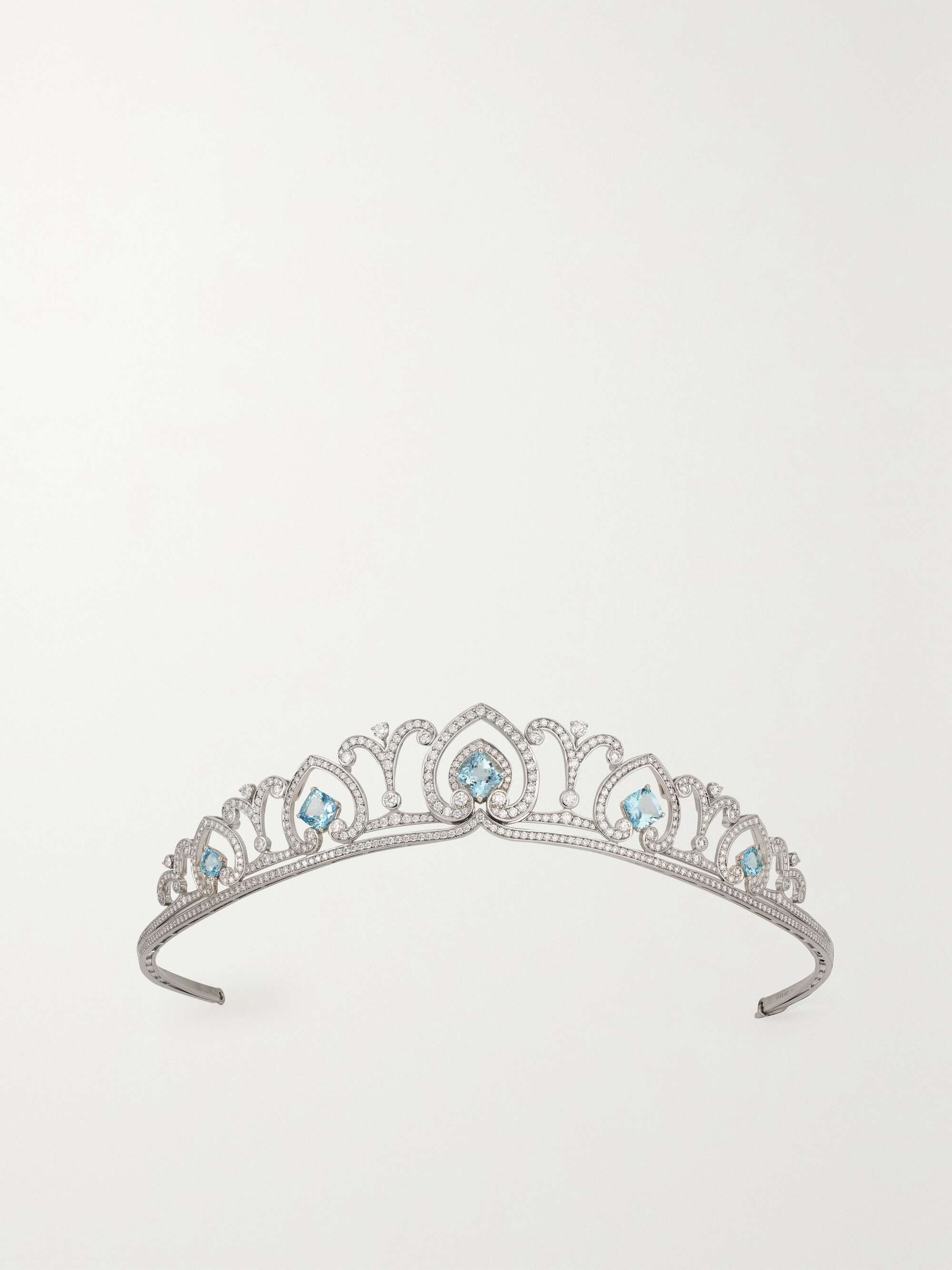 Om toestemming te geven Reisbureau leven GARRARD Catherine 18-karat white gold, aquamarine and diamond tiara |  NET-A-PORTER