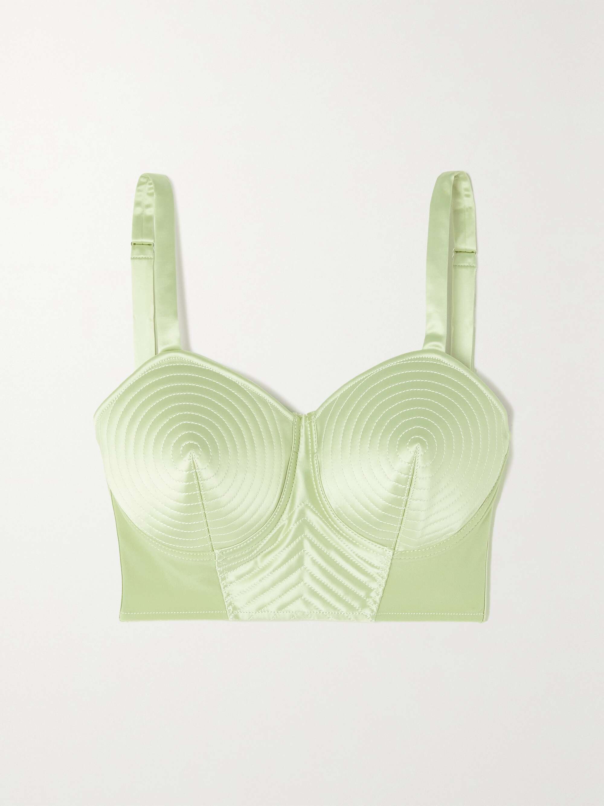 green bralette