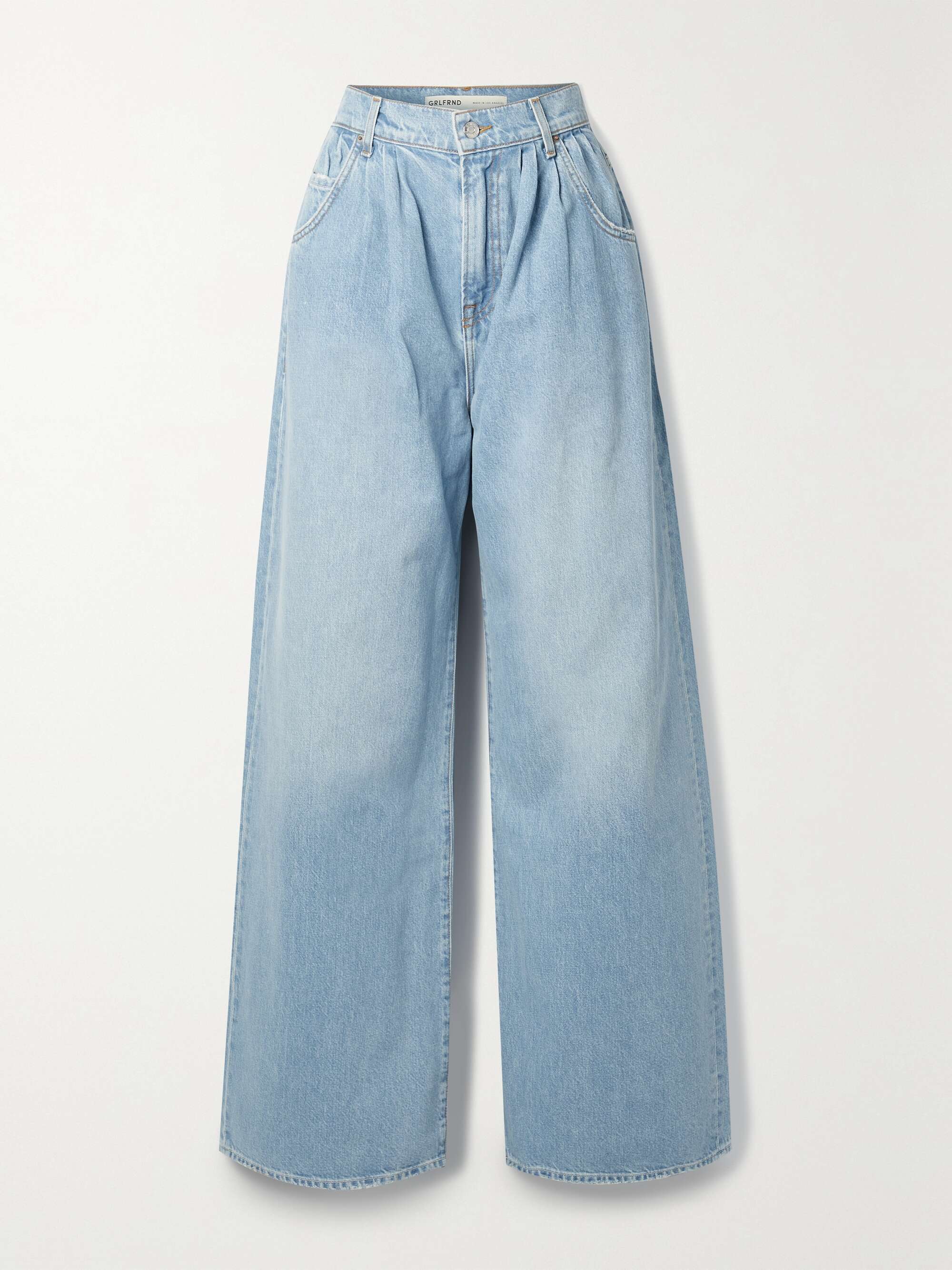 Light denim Chloe pleated high-rise 