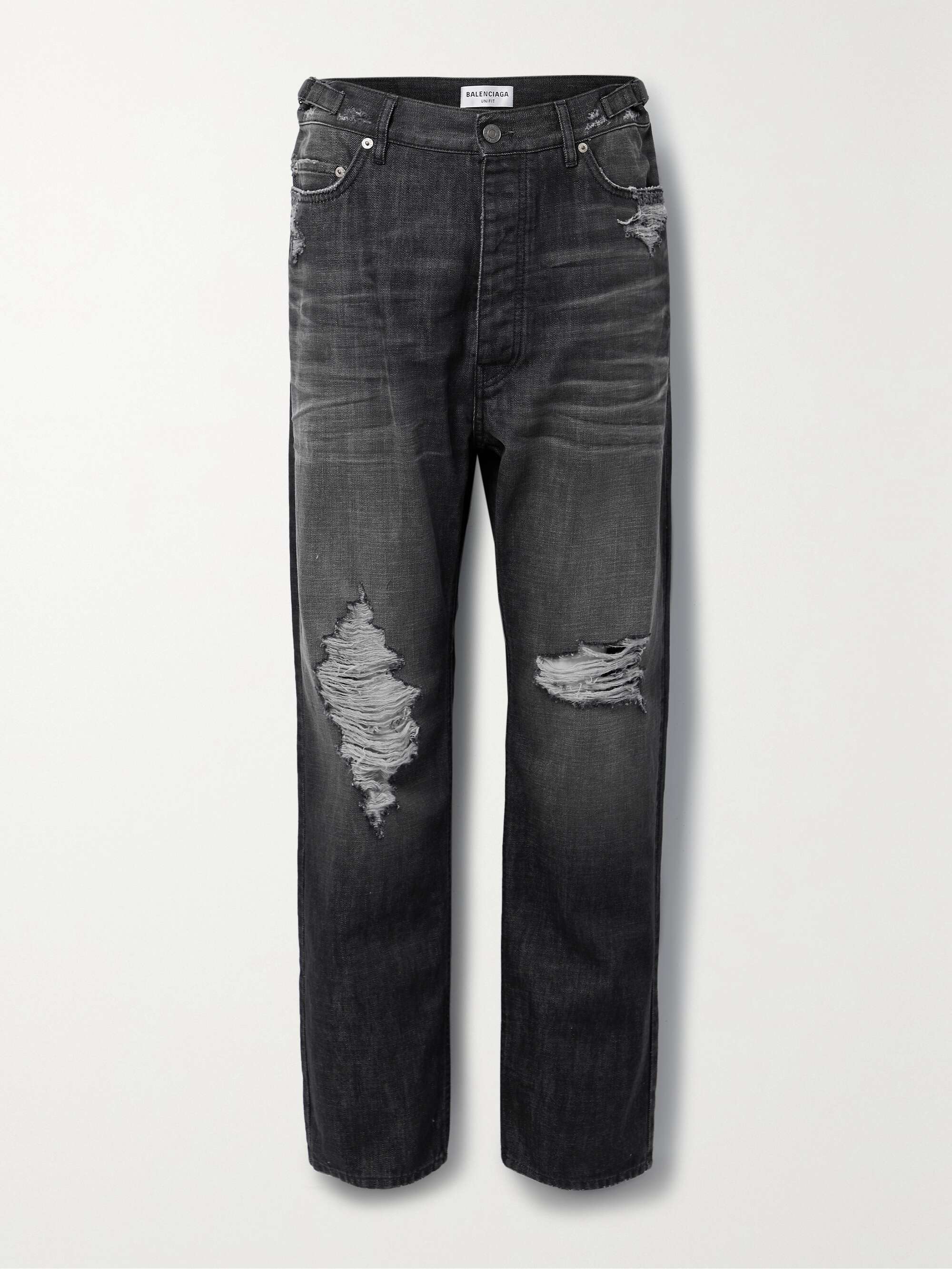 Snestorm malm ulovlig BALENCIAGA Distressed high-rise jeans | NET-A-PORTER