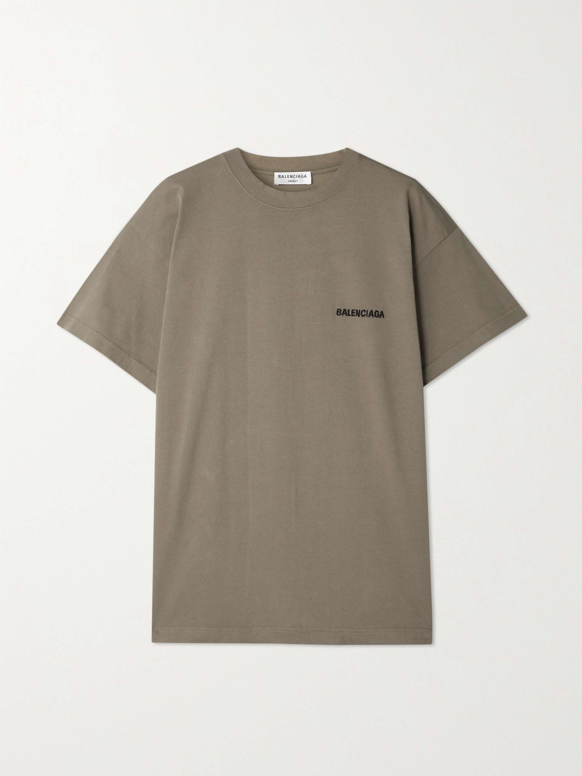 Balenciaga Embroidered-Logo Cotton T-Shirt