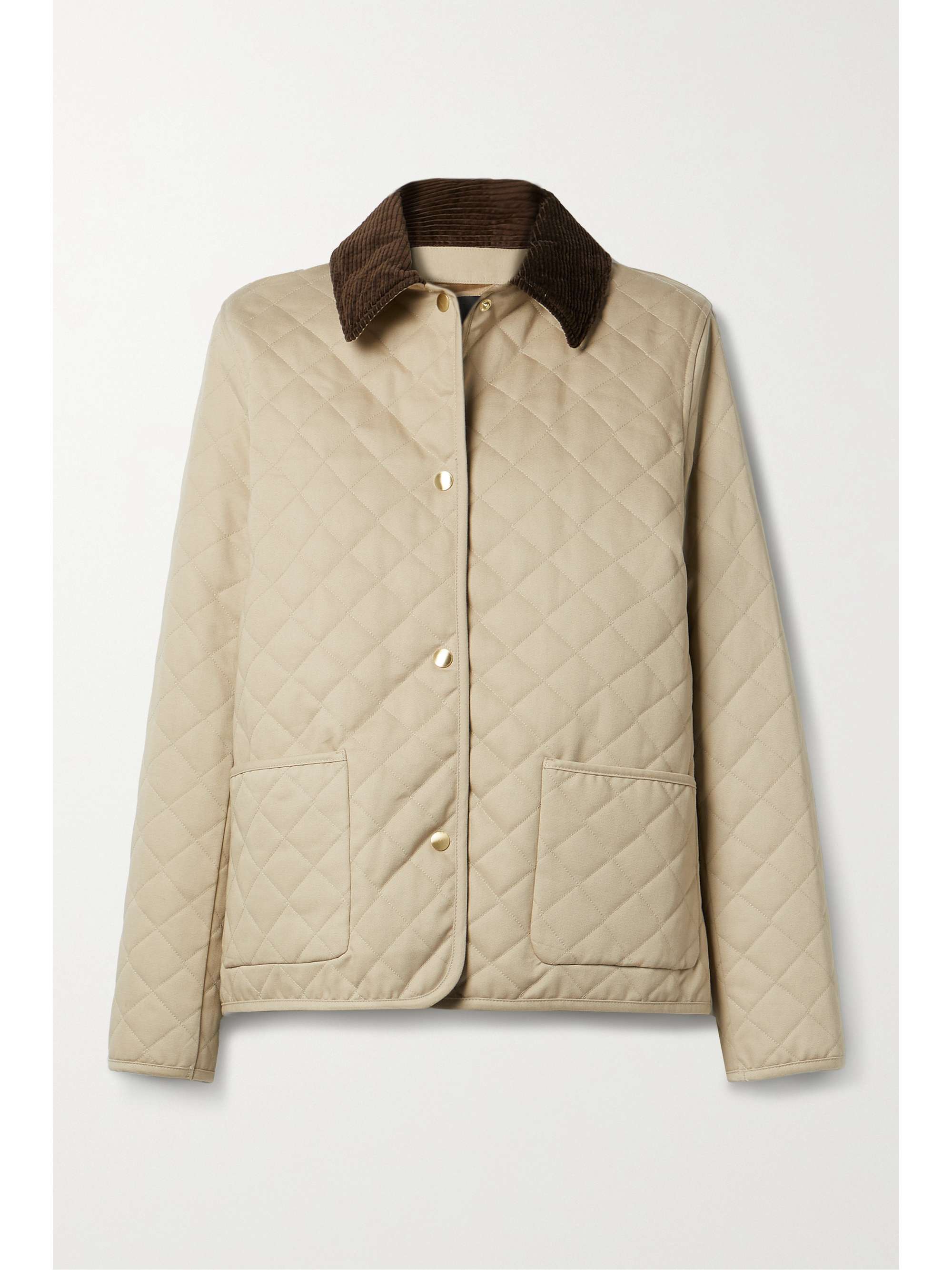 montering Theseus specifikation NILI LOTAN Adaline corduroy-trimmed quilted cotton-twill jacket |  NET-A-PORTER
