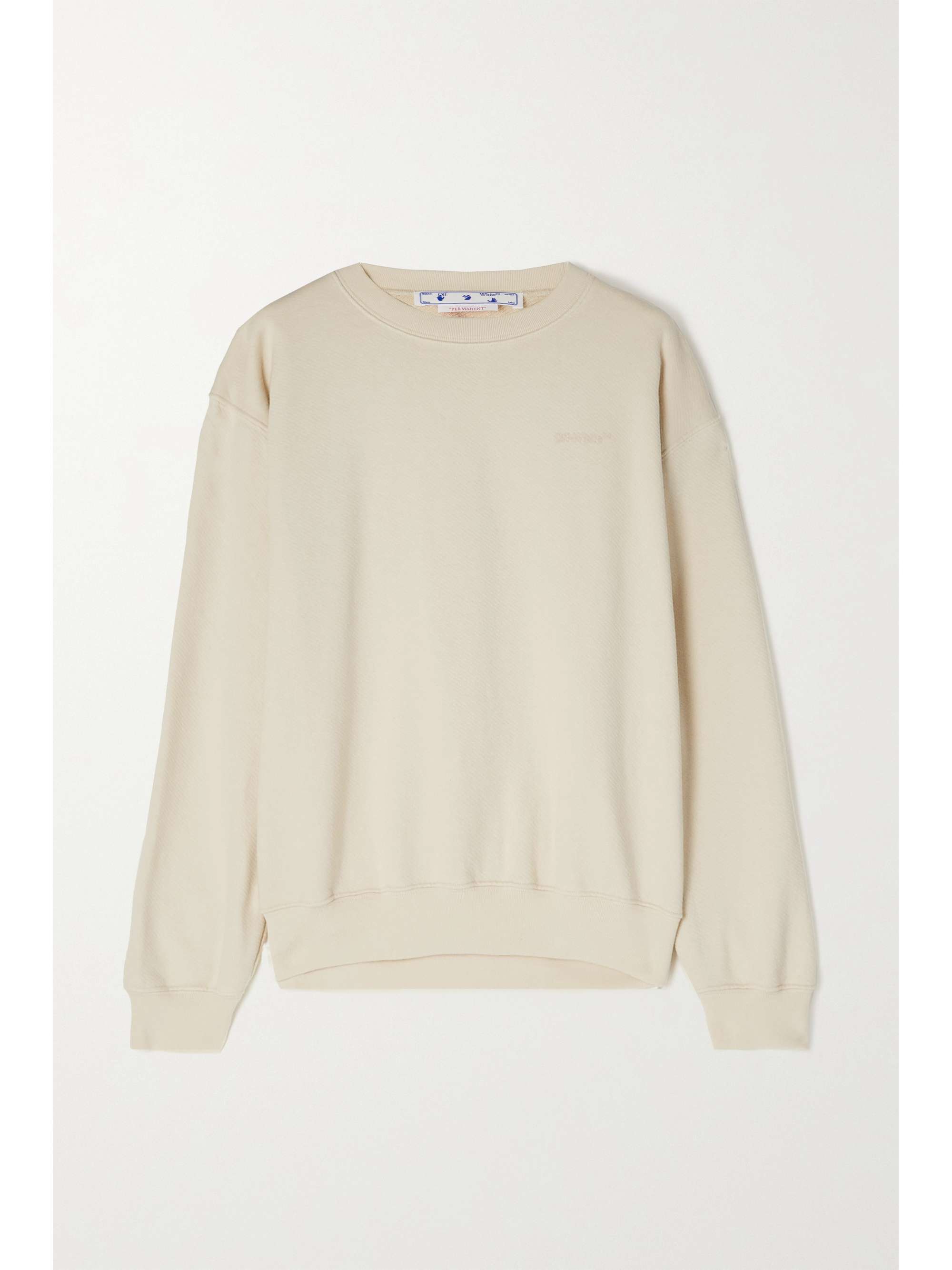 OFF-WHITE Printed cotton-jersey sweatshirt | NET-A-PORTER