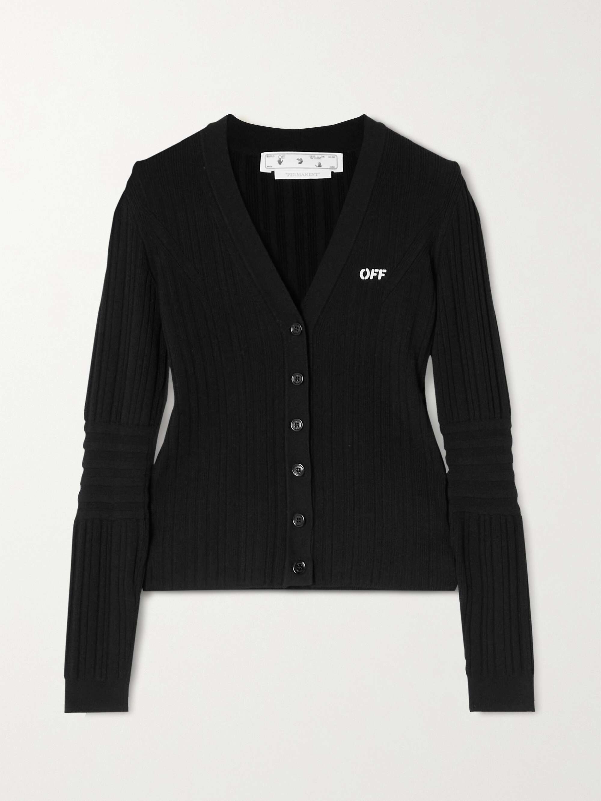 ladies black and white cardigans